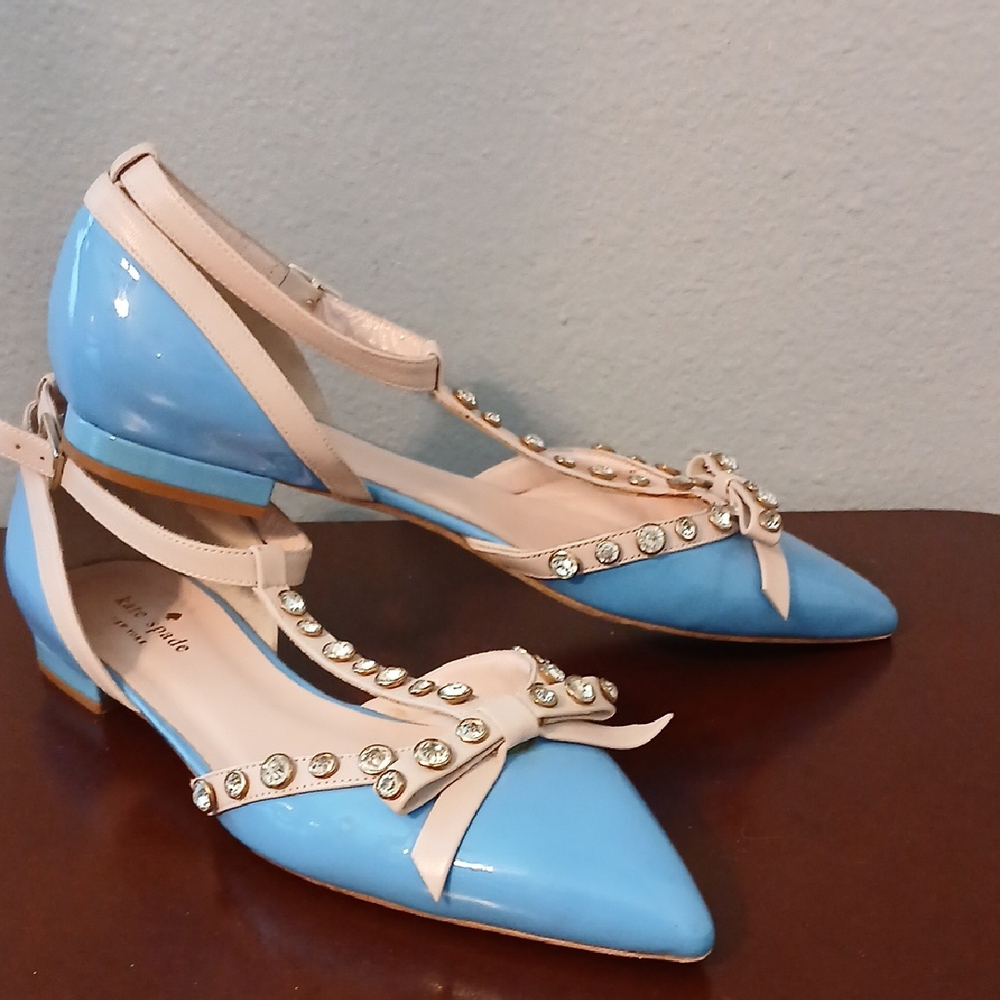 KATE SPADE NEW YORK Becca Jewelled T-Strarp, Flats Size 9 - Picture 3 of 5